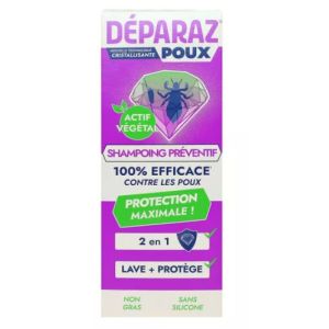 Deparaz Poux - Shampoing préventif anti-poux et lentes - 150 mL