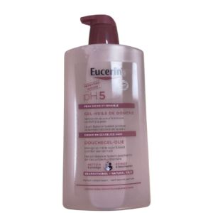 Eucerin - Gel huile de douche peau sèche et sensible - 1L