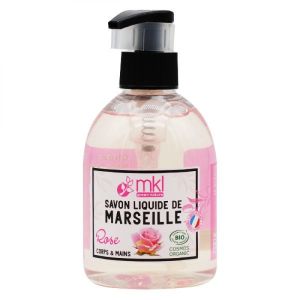 mkl Green Nature - Savon liquide de Marseille rose corps et mains - 300 ml