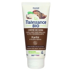 Natessance - Crème de soin capillaire sans rinçage au karité - 100mL