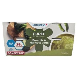 Nutrisens - Purée de légumes Brocoli et haricots verts - 4x200g