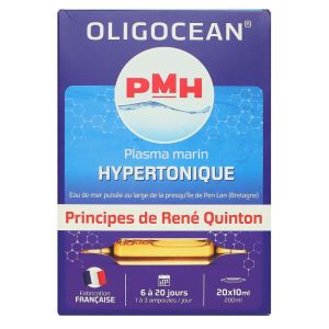 Oligocean - Plasma marin Hypertonique - 20 ampoules