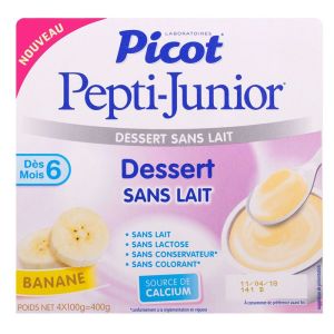 Picot - Pepti-junior - Dessert sans lait - 4x100g