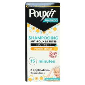 Pouxit - Shampoing anti-poux & lentes parfum abricot - 200mL