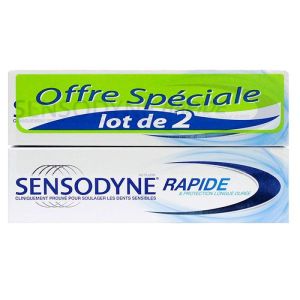 Sensodyne - Rapide action protection longue durée - 2 x 75 ml