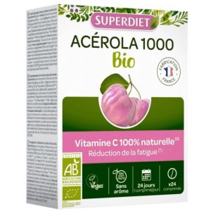 Superdiet - Acérola 1000 - 24 comprimés