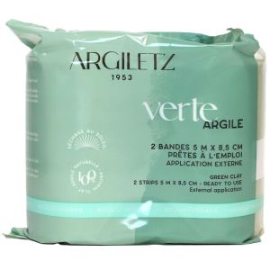 Argiletz - 2 bandes argile verte - 5m x 8,5 cm
