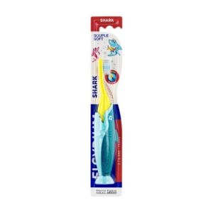 Elgydium - Brosse à dents Shark 2/6 ans - Brosse souple