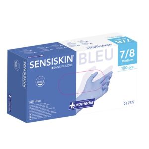Euromedis - Sensiskin Bleu TailleM - 100pcs