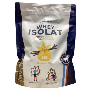 Nutri&Co -  Whey Isolat Native gout vanille - 900g