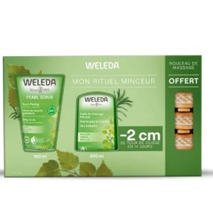 Weleda - Coffret Crème de douche +huile de massage + rouleau de massage - 150 +200ml