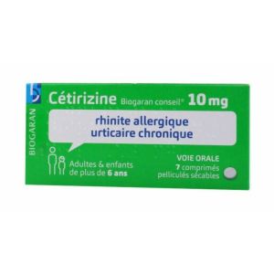 Biogaran - Cétirizine - 7 comprimés