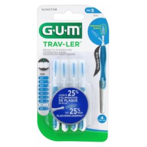 GUM TRAV-LER - Brossette interdentaire - 4 brossettes - T5 - 1.6 mm