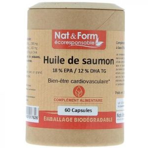 Nat & Form - Huile de saumon - 60 capsules