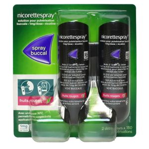 NicoretteSpray - Spray buccal - fruits rouges - 1mg