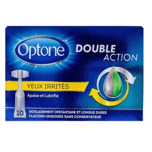 Optone - Double action Yeux irrités - 10 unidoses