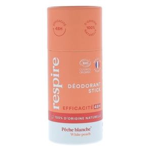 Respire - déodorant solide stick 48h pêche blanche - 50g