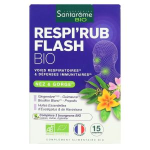 Santarome - Respirub Flash Bio - 15 comprimés