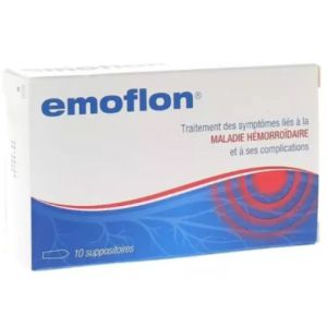 Servier - Emoflon suppositoire - 10 suppositoires