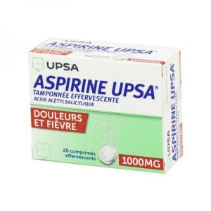 Aspirine UPSA Tamponnée effervescente - 1000 mg