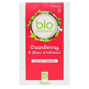 Nutrisanté - Infusion bien être cranberry - 20 sachets