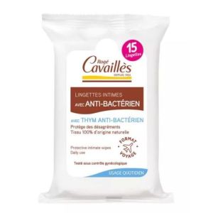 Rogé Cavaillès - Lingettes intimes avec anti-bactérien