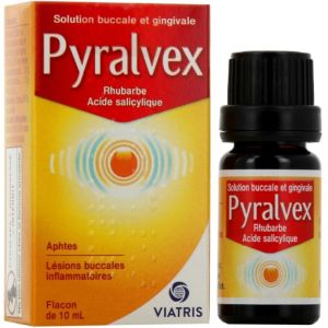 Viatris - Pyralvex solution buccale et gingivale - 10ml