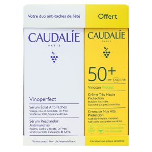 Caudalie - Sérum vinoperfect 30mL+ crème solaire 50+ vinosun 25mL