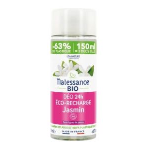 Natessance Bio - Déo recharge 24h Jasmin - 150mL