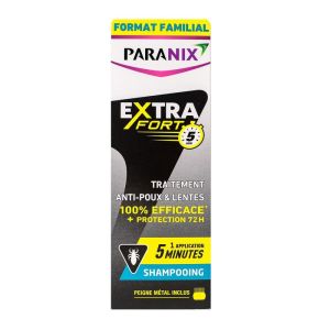 Paramix - Shampooing traitement anti-poux et lentes extra fort - 300ml