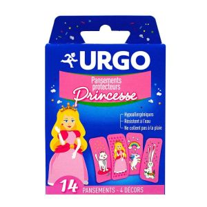 Urgo - Pansements protecteurs enfants - 14 pansements princesse