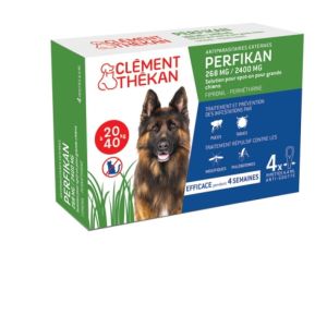 Clément Thékan - Perfikan 268 mg/2400 mg Grands Chiens 4 Pipettes