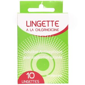 LPMF - Lingettes à la chlorhexidine - Boite de 10