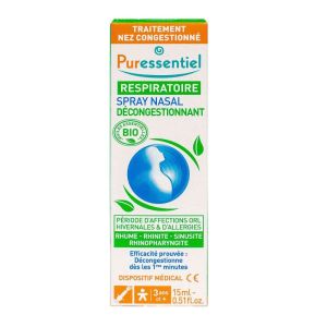 Puressentiel - Spray nasal décongestionnant 15ml