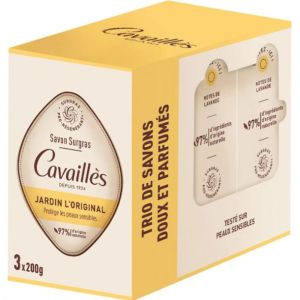Rogé Cavaillès - Jardin l'original Trio de savons doux et parfumés - 3x200G