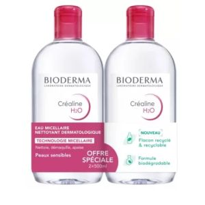 Bioderma - Créaline H2O - offre spéciale 2 x 500 mL