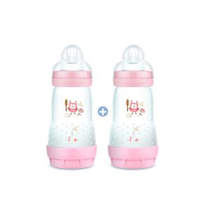 Mam - Biberon easy start chouette - lot de 2x 260ml