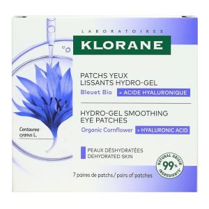 Klorane - Patchs yeux lissants hydro-gel - 2 x 7 patchs