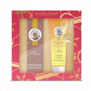 Roger & Gallet - Coffret Eau parfumée + gel douche tonifiant Bois d'Orange