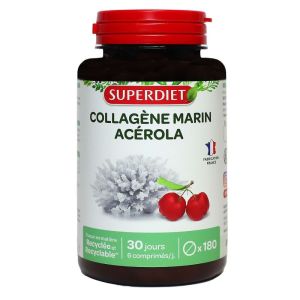 Superdiet - Collagène Marin Acérola - 180 comprimés