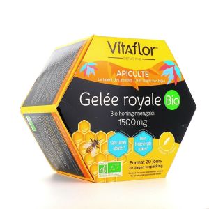 Vitaflor - Gelée royale bio 1500 mg - 20 ampoules