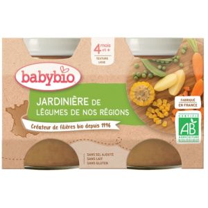 Babybio - Jardinière de légumes - dès 4 mois - 2x130g