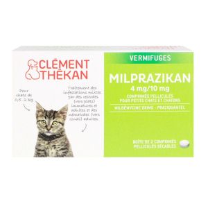 Clément-Thékan - Milprazikan 4/10Mg 2 comprimés