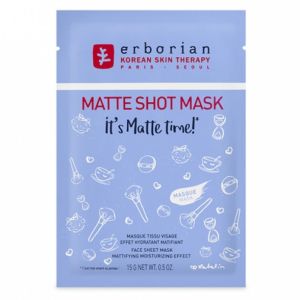 Erborian - Matte Shot Mask - Masque tissu visage hydratant matifiant - 15 g