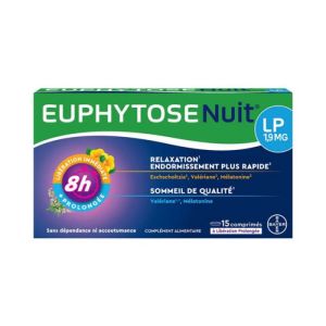 Bayer - Euphytose Nuit Lp 1,9 mg - 15 comprimés
