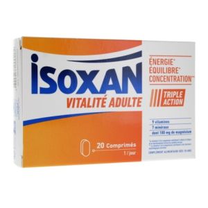 Isoxan - Vitalité adulte - 20 comprimés