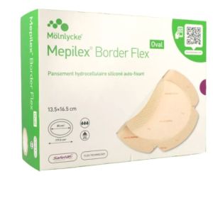 Mepilex - Border Flex Oval Mölnlycke 13.5x16.5cm