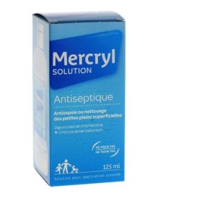 Mercryl - solution antiseptique des petites plaies superficielles 125ml