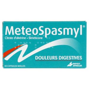 Meteospasmyl - douleurs digestives - 30 capsules