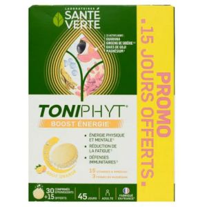Santé verte - Tonyphyt Boost énergie - 30 +15  comprimés effervescents
